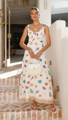 Airlie Maxi Dress - Shell Print