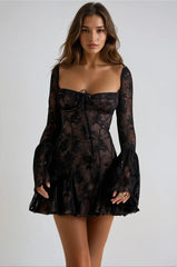 Anissa Vintage Lace Mini Dress