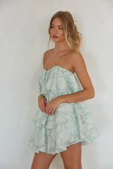 Masie Floral Babydoll Mini Dress