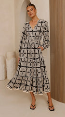 Lani Maxi Dress - Cortana Print