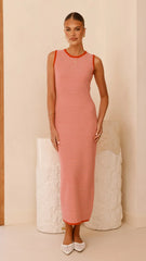 Leilah Maxi Dress - Red Stripe