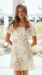 Anita Mini Dress - Primavera Print