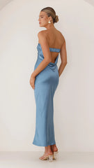 Gisele Maxi Dress - Steel Blue
