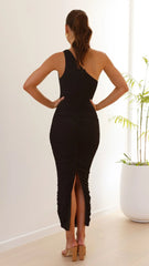 Natalia Midi Dress - Black