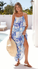 Alivia Maxi Dress - Ocean Mirage