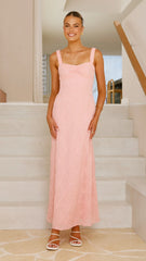 Gianna Maxi Dress - Pink Lace