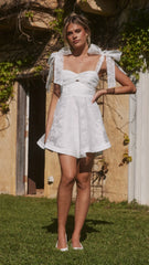 Karis Mini Dress - White
