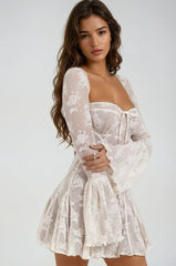 Anissa Vintage Lace Mini Dress