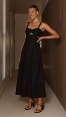 Harleigh Midi Dress - Black