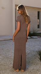 Valise Maxi Dress - Brown Marle