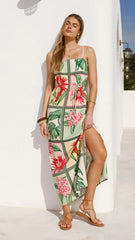 Elora Maxi Dress - Tropical Bloom