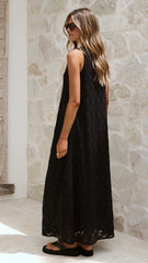 Cerelia Maxi Dress - Black Lace
