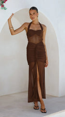 Alani Maxi Dress - Chocolate