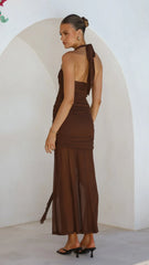 Alani Maxi Dress - Chocolate