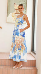 Saleema Maxi Dress - Blue Doll