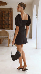 Ariel Bustier Mini Dress - Black