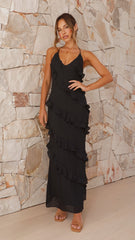 Sophia Maxi Dress - Black