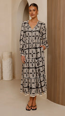 Lani Maxi Dress - Cortana Print